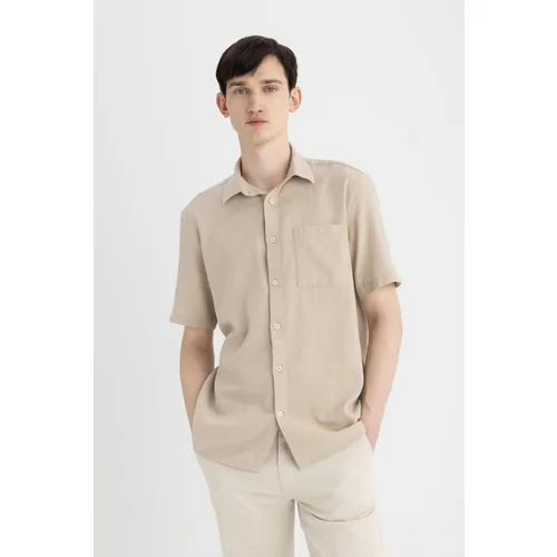 Defacto Regular Fit Polo Neck Cotton Short Sleeve Shirt