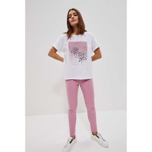 Marisse Plain Trousers L-Sp-3706 D.Rose Cene