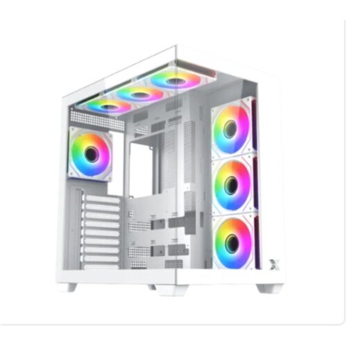 Xigmatek Kuci&amp;scaron;te Aqua V Air Arctic Gaming/ATX/Micro ATX/Mini ITX/ARGB/bez napajanja/bela Slike