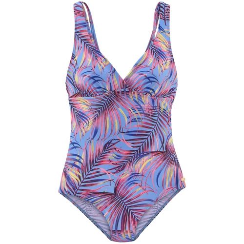 Lascana Jednodijelni kupaći kostim plava / žuta / roza