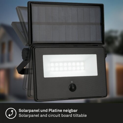 BRILO LED solarni reflektor sa senzorom LED/5W/5,5V IP54 1200 mAh Slike