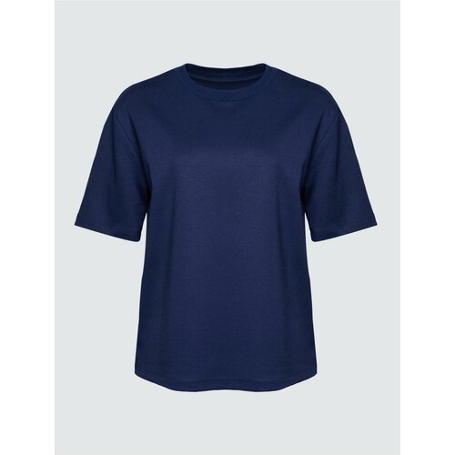Jimmy Key navy blue crew neck short sleeve oversize t-shirt Slike