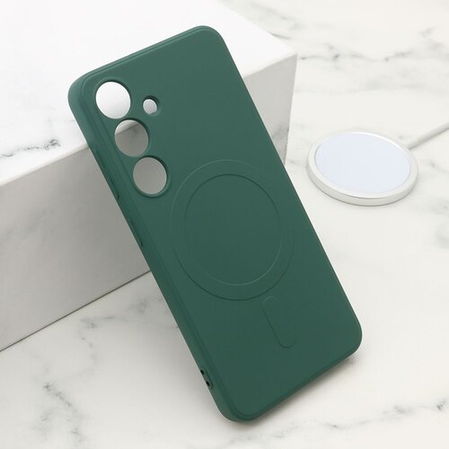  Maska VELVET TOUCH MagSafe za Samsung S921B Galaxy S24 5G/ tamno zelena Cene