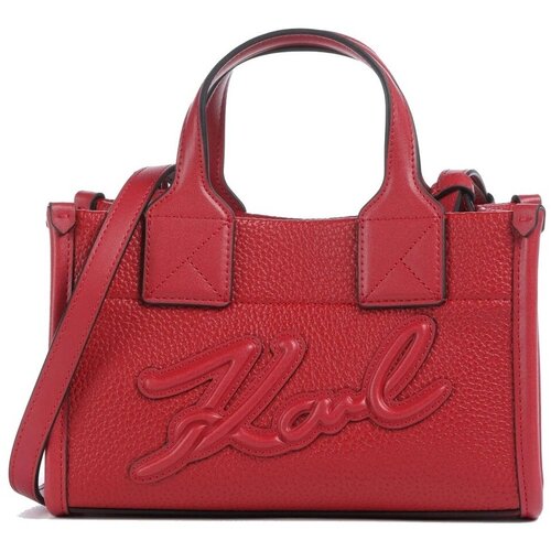 Karl Lagerfeld Torbe SKUARE SM TOTE GRAINY Rdeča Cene