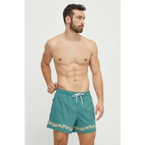 Abercrombie & Fitch Kopalne kratke hlače zelena barva