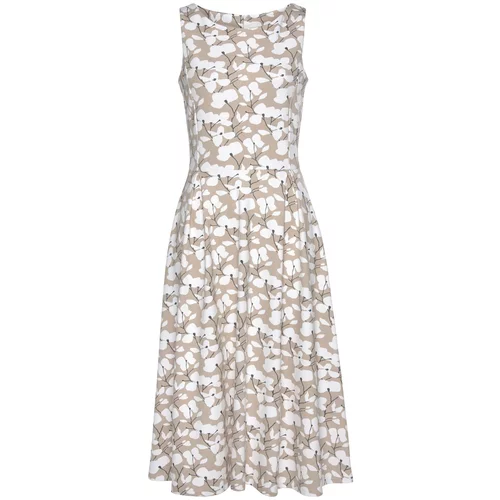BEACH TIME Ljetna haljina bež / bijela