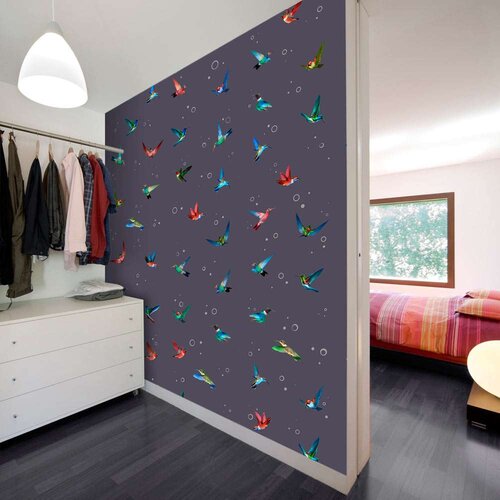 Tapeta - Flight of hummingbirds 50x1000 Slike