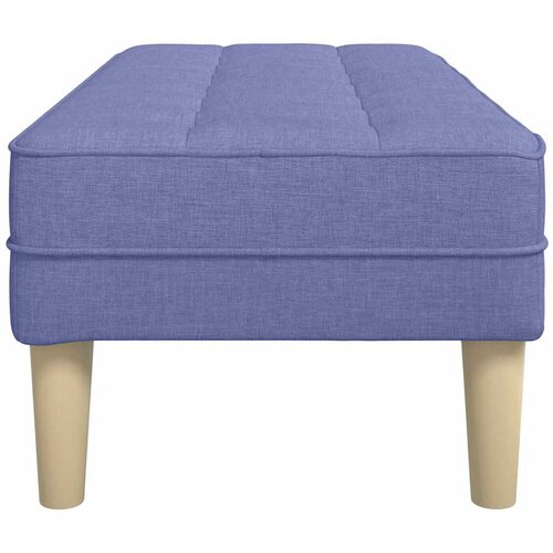  Klupa s jastukom Traper plava 113 x 57 x 39 cm tkanina Slike