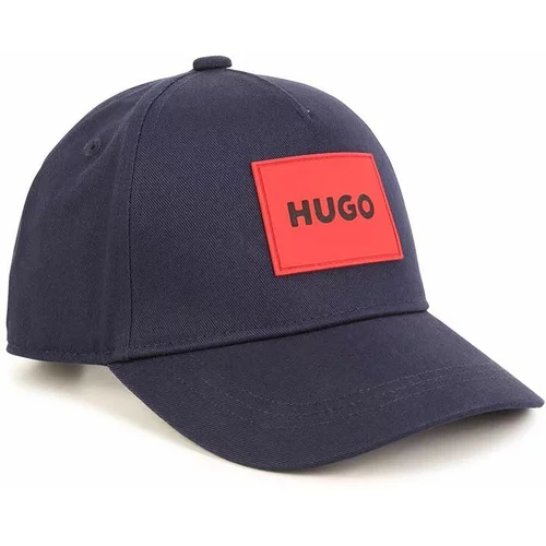 Hugo Otroška bombažna bejzbolska kapa mornarsko modra barva
