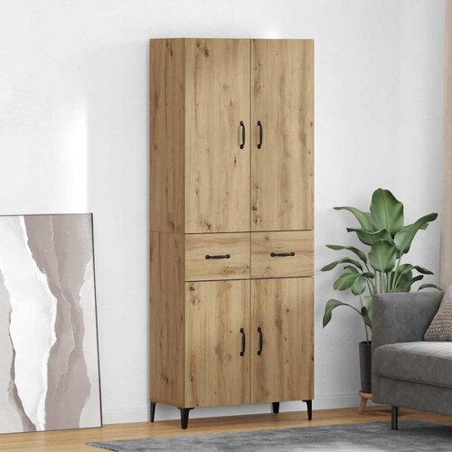 vidaXL Highboard Umjetnički hrast 69,5 x 34 x 180 cm Konstruirano drvo Cene