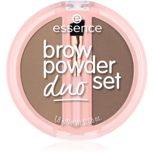 Essence Brow Powder Duo set za obrvi odtenek 01 Light 1.8 g