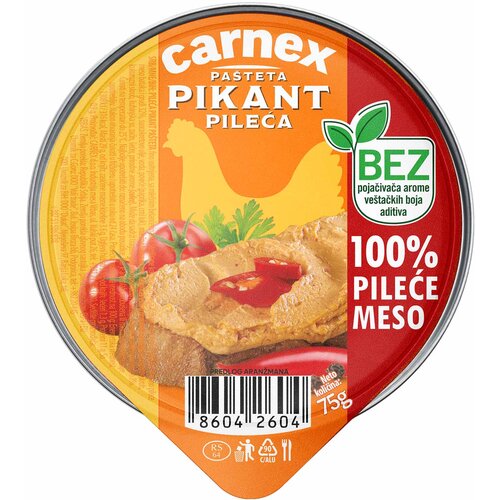 CARNEX DOO VRBAS Pileca pikant pasteta 75g Cene