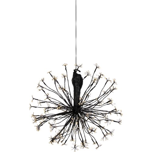 LUCA LIGHTING Božična viseča svetilka sfera črna 60 cm vklj. LED z časovnikom IP44 - Nobu Cene
