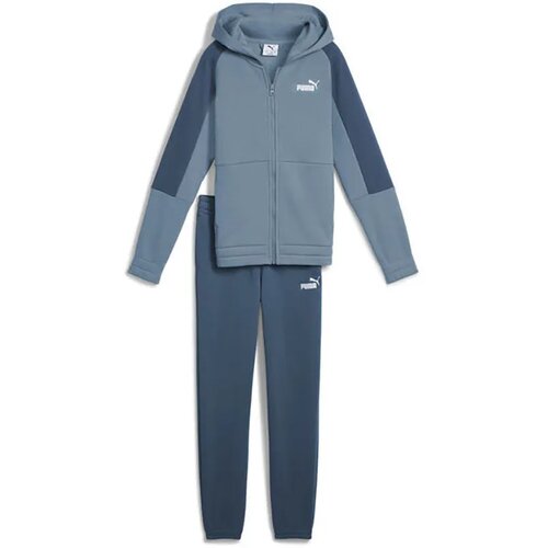 Puma Trenerka za dečake Ess Block Hooded Full-Zip Sweat Suit Fl B, Plava Cene