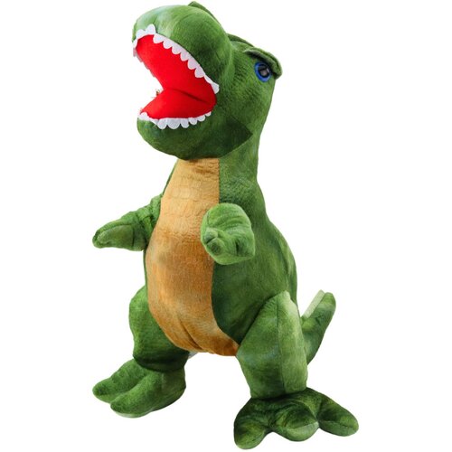 Plišana igračka dinosaur s teksturom kože 45 cm - zeleno/smeđi Cene