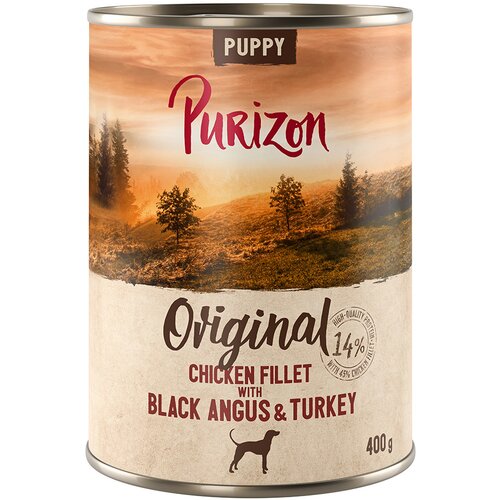 Purizon Puppy 6 x 400 g - Pileći file s govedinom Black Angus i puretinom Cijene