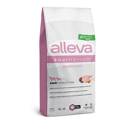 Alleva hrana za pse svinjetina 12kg sensitive medium-maxi adult equilibrium ALP6010 Slike