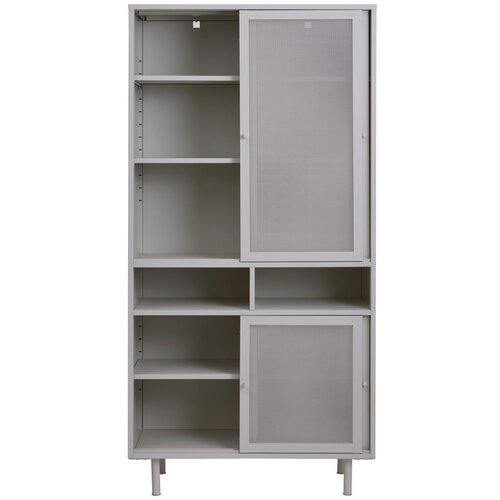 Unique Furniture bela kovinska garderobna omara z drsnimi vrati 90x180 cm veep &amp;ndash; Slike