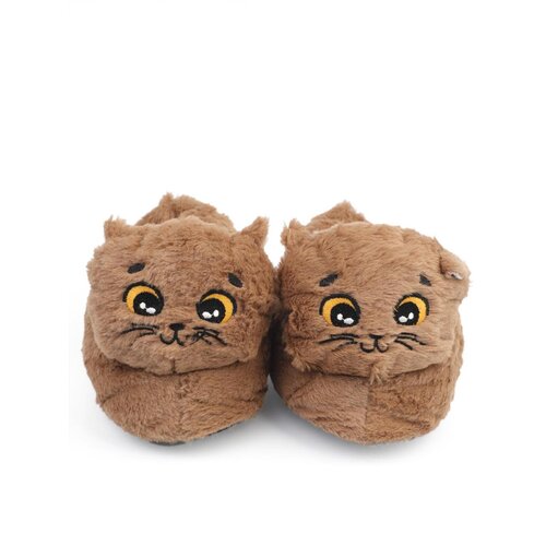 Capone Outfitters Plush Slippers - Brown - Flat Slike