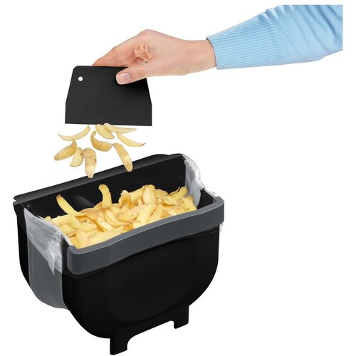 Wenko Črn viseči ko&amp;scaron; za smeti Black Outdoor Kitchen Fago, 5 l Slike