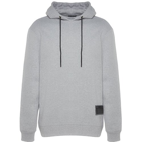 Trendyol Sweatshirt - Gray - Oversize Cene