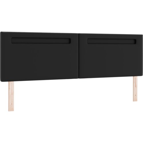 VidaXL Vzglavje Preprosta Oblika Črna 180 cm Umetno Usnje, (22049815) Slike
