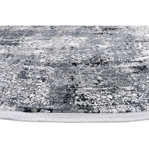 Dieter Knoll TKANA PREPROGA Avignon 240/240 cm tkano temno siva Slike
