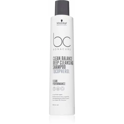 Schwarzkopf bonacure Clean Balance Tocopherol Deep Cleansing Shampoo - 250 ml