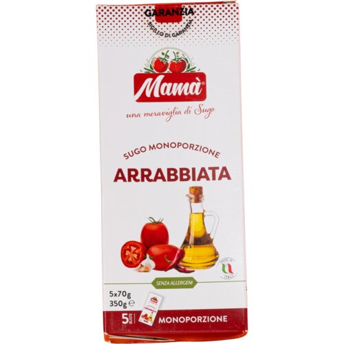 Mamà Sugo Monoporzione Arrabbiata - enoporcijska omaka - 350 g Cene