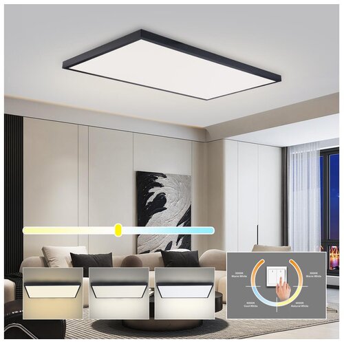  Brilagi -LED Kupatilsko plafonsko svetlo FRAME LED/96W/230V 120x60 cm IP44 crno Cene