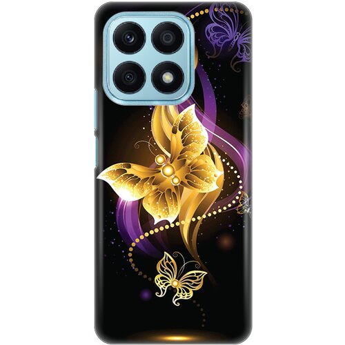  Silikonska maska za Honor X8a Golden butterfly Print Skin crna Cene