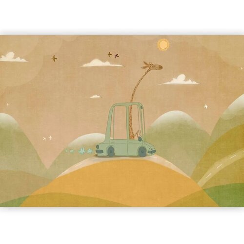  Foto tapeta - Traveling Giraffe 150x105 Standard Slike