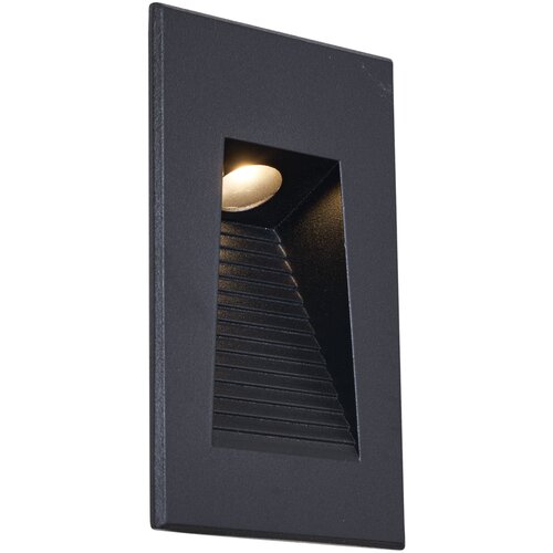 QAZQA Moderna Vgradna Stenska Svetilka Črna 7cm z LED IP65 - Trem Slike