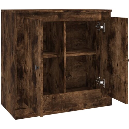  Komoda boja dimljenog hrasta 70x35,5x67,5 cm konstruirano drvo Smeđa Slike