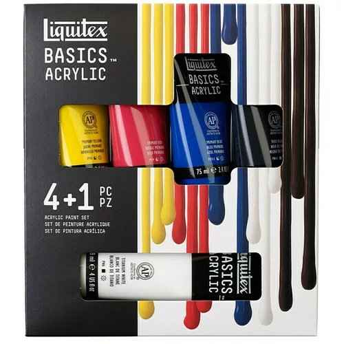 LIQUITEX Basics Set akrilnih boja (Razvrstano po boji, 4 Kom. x 75 ml, Tuba)