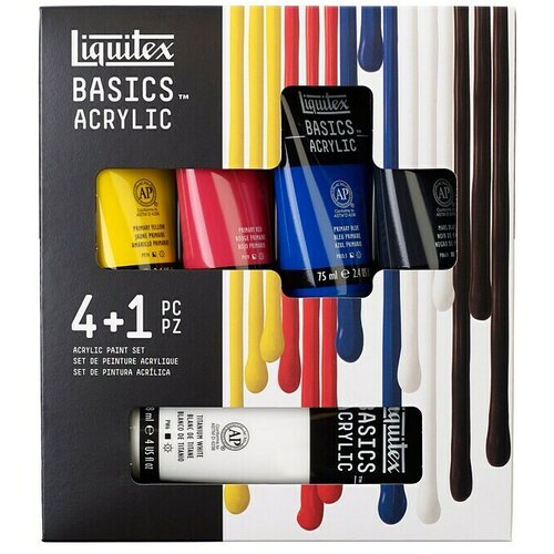 LIQUITEX Basics Set akrilnih boja (Razvrstano po boji, 4 Kom. x 75 ml, Tuba) Slike