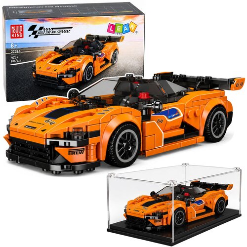  Construction Bricks Sports Car Orange Display Case 423 pcs. Cene