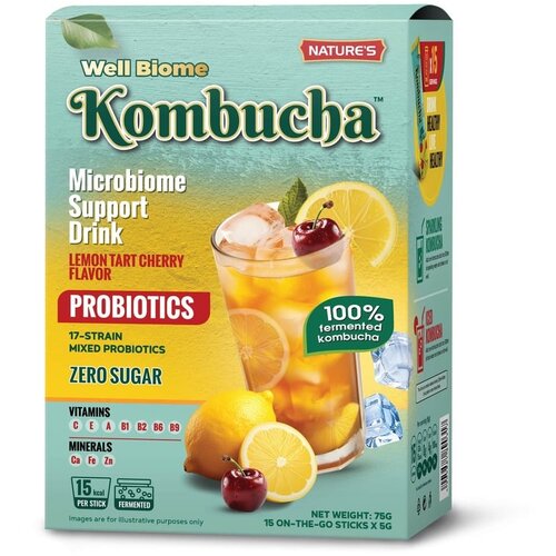 Global Natures Pharma Well Biome Kombuha limun višnja 15 kesica 75gr Cene