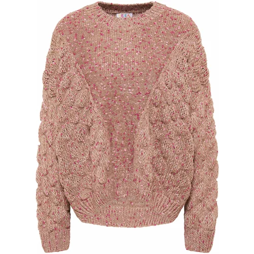 IZIA Širok pulover mauve / roza / rosé