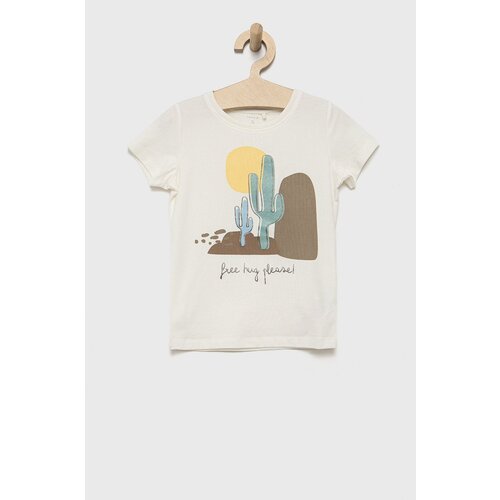 Name it Otro&amp;scaron;ki t-shirt bež barva Slike