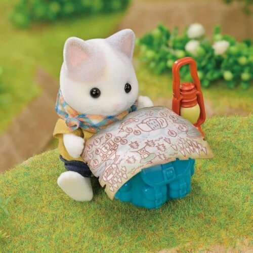  Playset Sylvanian Families Son and Baby Cat Latte - Secret Forest Adventure Slike