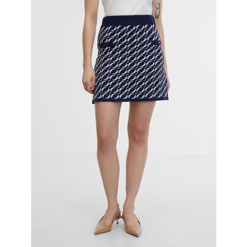 Orsay Navy Blue Women's Sweater Skirt - Women's Cene