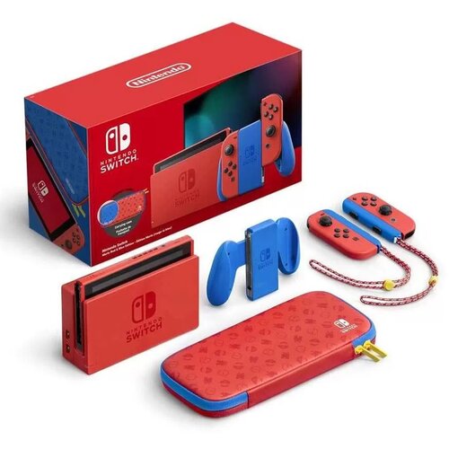 Nintendo konzola switch (blue-red) + super mario odyssey Slike