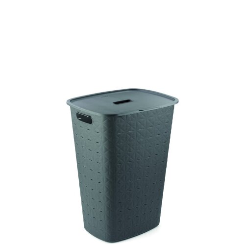 Curver Temno siv plastičen koš za perilo 56 l Softex – Cene
