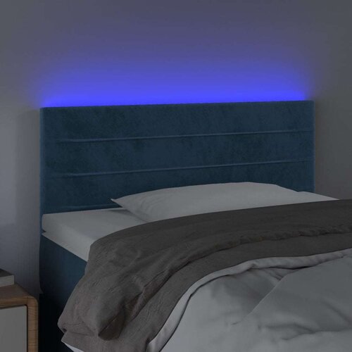  LED uzglavlje tamnoplavo 80 x 5 x 78/88 cm bar&amp;scaron;unasto Slike