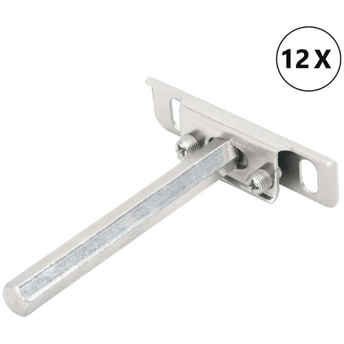  Plutajući nosači za police 12 kom nevidljivi ugljični čelik 12 x 100 mm Slike