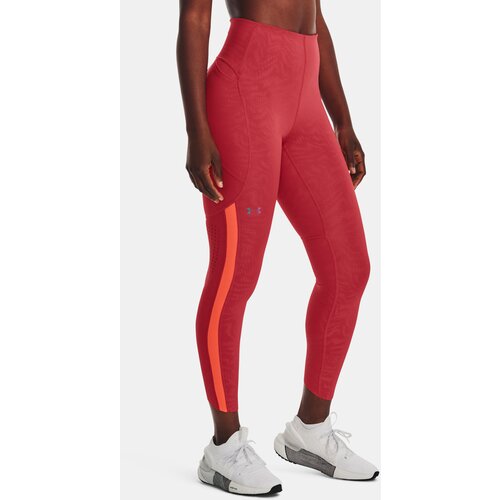 Under Armour Leggings UA Rush Legging Emboss Perf-RED - Women Slike