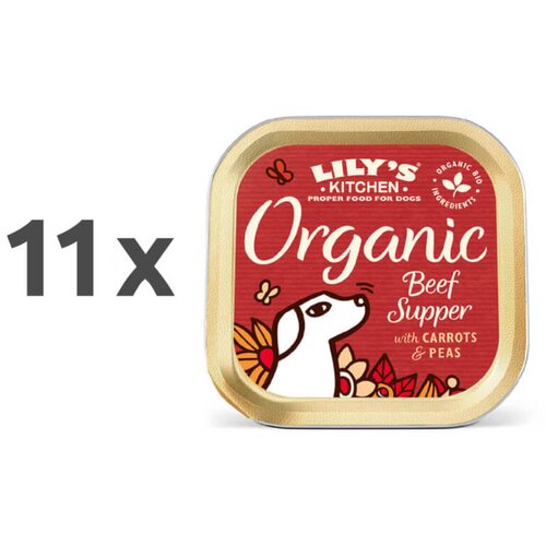 Lily's Kitchen organic supper adult - govedina, piščanec in svinjina - 150 g 11 x 150 g Cene