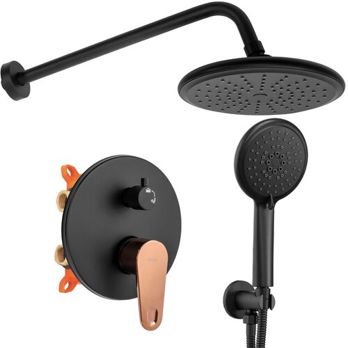 REA Bath REA UGRADBENI TU&amp;Scaron; SET MILD BLACK ROSE GOLD + BOX Slike