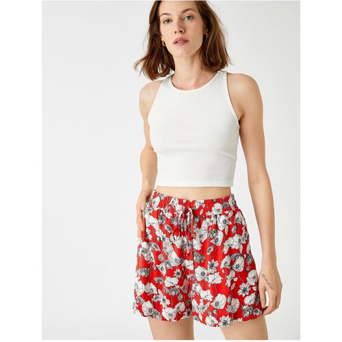 Koton shorts - Red - Normal Waist Slike